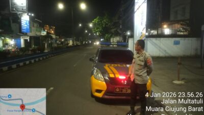 Kanit Samapta Polsek Rangkasbitung Polres Lebak Patroli Ke Jalan Multatuli Cegah C3