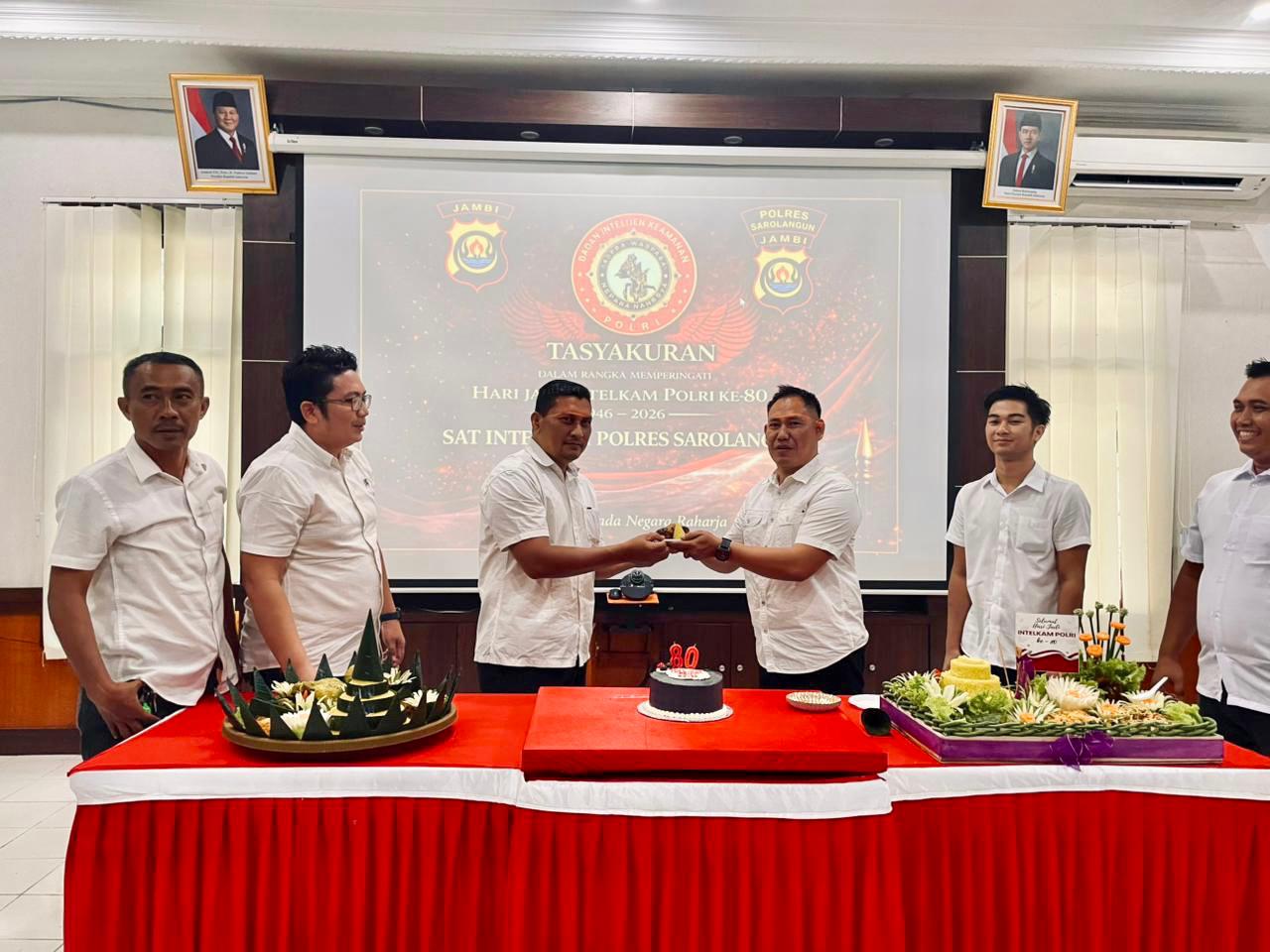 Syukuran HUT Ke 80 Intelijen Polri, Kapolres Sarolangun Berpesan, Peran Strategis Intelkam Jaga Kamtibmas.