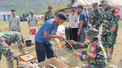 Kodim 0106/Aceh Tengah Salurkan Bantuan Mesin RO Dan Sembako untuk Warga Terdampak Pascabencana