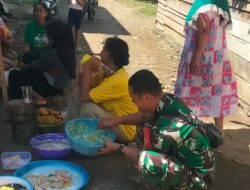 Kegiatan Masak-Memask Jadi Ajang Komsos Babinsa