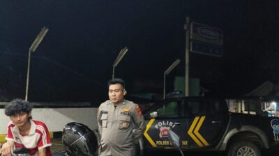 Kanit Binmas dan anggota melaksanakan Patroli C3 di Wilkum Polsek Leuwidamar
