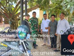 Babinsa Koramil 420-07/Sei Manau Laksanakan Komsos Bersama Masyarakat Desa Markeh