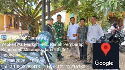 Babinsa Koramil 420-07/Sei Manau Laksanakan Komsos Bersama Masyarakat Desa Markeh