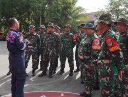 Kodim 0502/Jakarta Utara Gelar Latihan Terpadu Pemadam Kebakaran Bersama Sudin Damkar