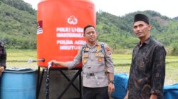 Kapolres Aceh Tengah Resmikan Bantuan Sumur Bor Kapolda Aceh untuk Warga Terdampak Bencana di Kecamatan Bintang