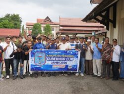 Merangin Barometer Sepakbola Jambi, Wabup A. Khafidh Lepas Kontingen Gubernur Cup 2026 