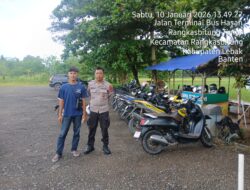 KSPKT I Polsek Rangkasbitung Polres Lebak Cek Parkiran Obyek Wisata Kolam Renang