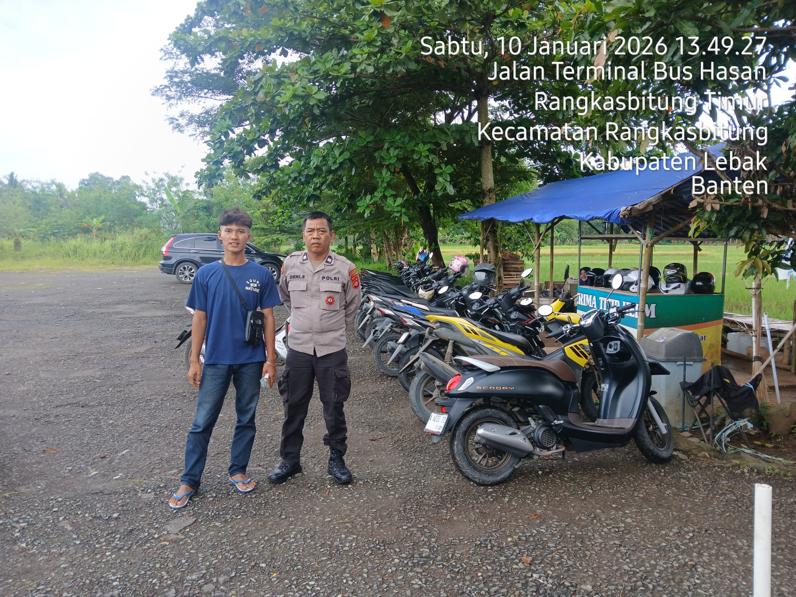 KSPKT I Polsek Rangkasbitung Polres Lebak Cek Parkiran Obyek Wisata Kolam Renang