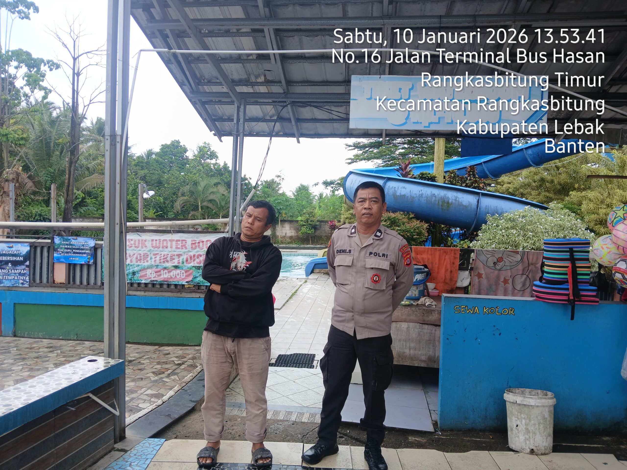 Sapa Crew Wisata Kolam Renang,KSPKT I Polsek Rangkasbitung Polres Lebak Giat Patroli Dialogis