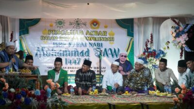 Wabup H A Khafid Bersama Ribuan Warga, Isra Mi’raj di Tambang Emas