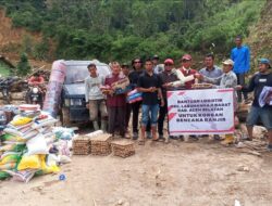 Camat LabuhanHaji Barat Salurkan Bantuan Logistik ke Desa Uning Mas, Pintu Rime Gayo