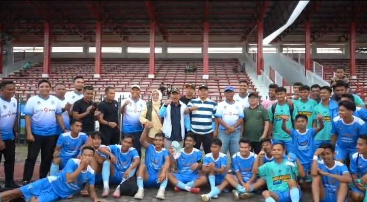 Disaksikan Wabup A. Khafidh, PS Merangin Libas PS Tebo 5-1