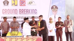 Dorong Perekonomian Rakyat, Forkopimda Kab. Blitar Hadiri Peletakan Batu Pertama Pembangunan Pasar Kesamben