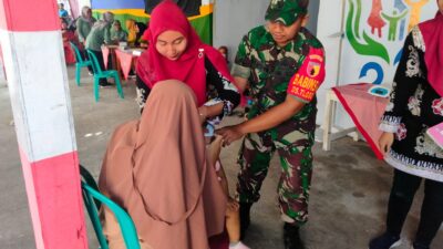 Babinsa Tlogo Bersama Kader Dan Bidan Desa Aktif Cegah Stunting Lewat Posyandu Balita
