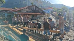 Tangan Bersatu Bangun Harapan, Polsek Bintang, Brimob, dan Masyarakat Dirikan Jembatan Darurat di Gele Pulo