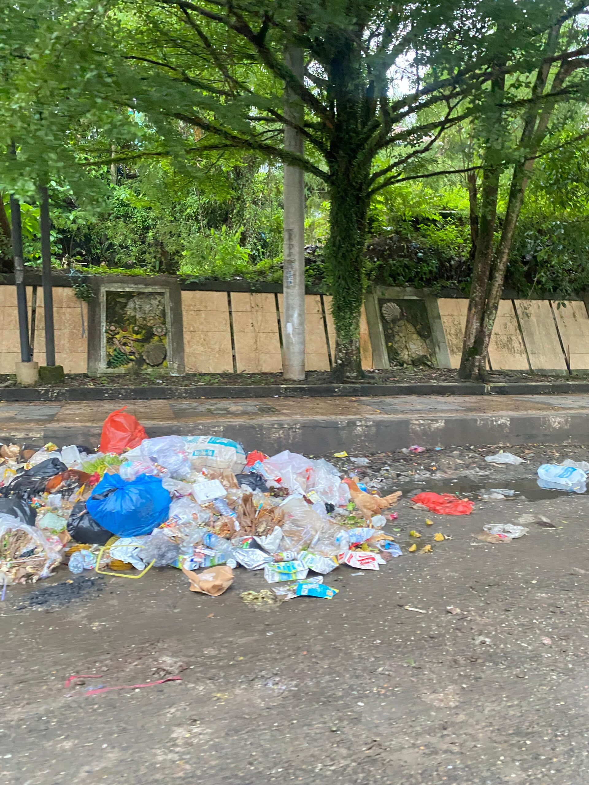 SAMPAH BERSERAKAN Dampak lain dari Pedagang Musiman di Titik Nol Lintas Sumatera Dusun Bangko 