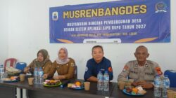 Kanit Binmas Polsek Rangkasbitung Polres Lebak Hadiri Musrenbangdes di Desa Cimangeunteng
