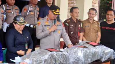 Press Liris !! Polres Sarolangun Ungkap Kasus Ganja 40 Kg, Sita Barang Bukti dan Kejar Pelaku Hingga ke Bandar Lampung.