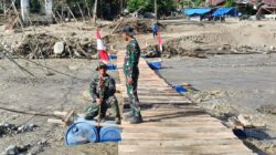 Masyarakat Reje Payung Bangga Kehadiran TNI, Jembatan Apung Telah Rampung 100,%