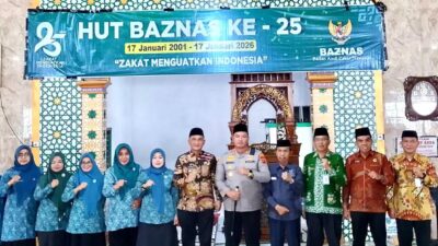 Bupati dan Kapolres Sarolangun, Hadiri Tasyakuran HUT ke-25 BAZNAS