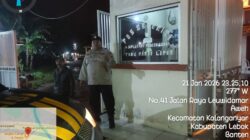 Antisipasi Gangguan Kamtibmas,Personil Polsek Rangkasbitung Polres Lebak Patroli ke Perumahan Pesona Lebak