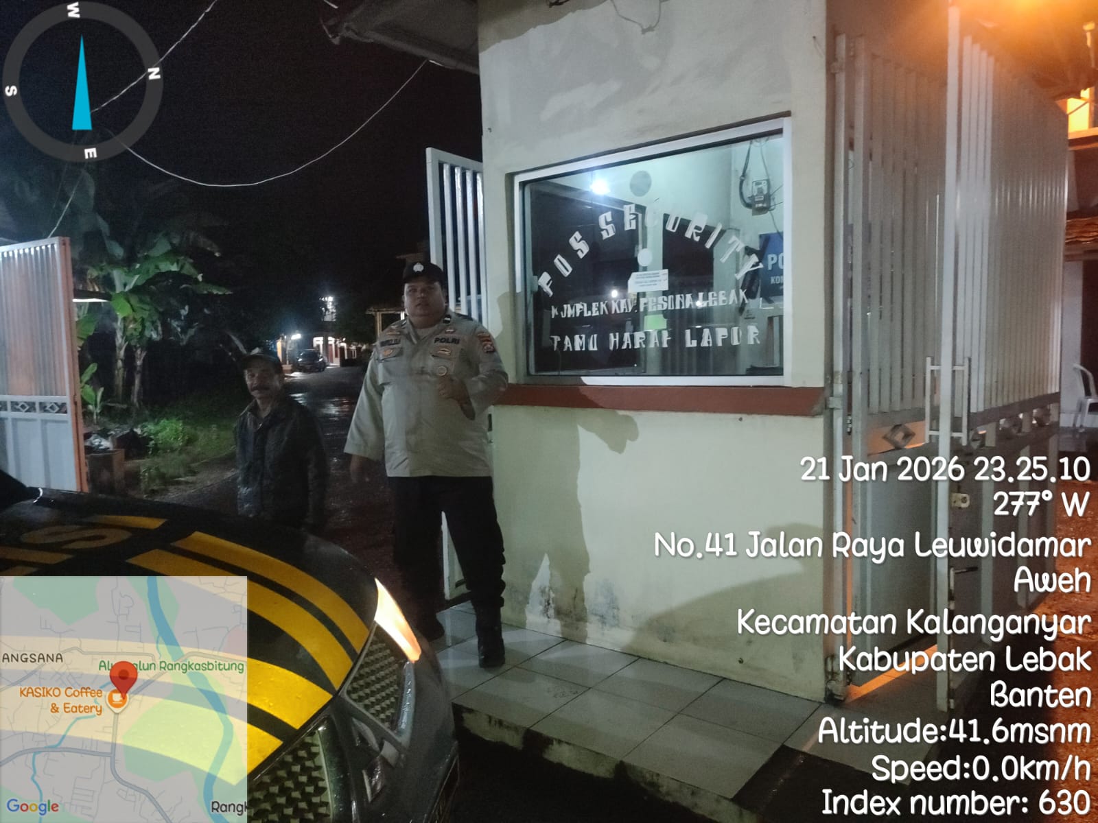 Antisipasi Gangguan Kamtibmas,Personil Polsek Rangkasbitung Polres Lebak Patroli ke Perumahan Pesona Lebak
