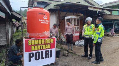 Bantuan Sumur Bor Air Bersih Kapolda Aceh ke-4 di Desa Terpencil Reje Payung Diresmikan Polres Aceh Tengah Bantuan Sumur Bor Air Bersih Kapolda Aceh ke-4 di Desa Terpencil Reje Payung Diresmikan Polres Aceh Tengah