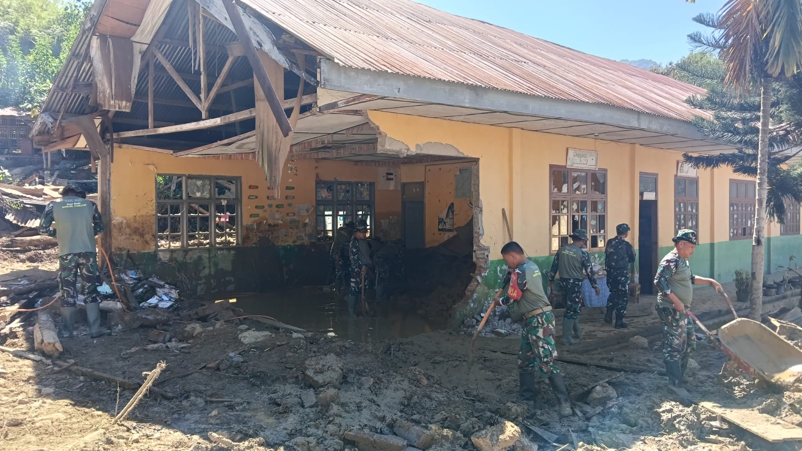 Pemulihan Pascabencana, Dandim 0106/Aceh Tengah Tinjau SD Negeri 11 Pegasing.
