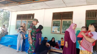 Babinsa Koramil 420-08/Tabir, Sertu masriadi , Laksanakan Komsos Bersama warga binaan di desa kota raja Kecamatan Tabir ilir