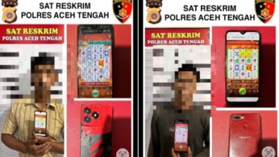 Satreskrim Polres Aceh Tengah Ungkap Kasus Judi Online, Dua Pelaku Diamankan
