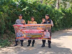 Cegah Karhutla di Musim Kemarau, Polisi di Aceh Tengah Gencarkan Patroli dan Sosialisasi kepada Warga