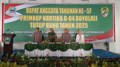 Primkop Kartika D-04 Boyolali Gelar RAT 2025, Perkuat Kemandirian dan Kesejahteraan Anggota
