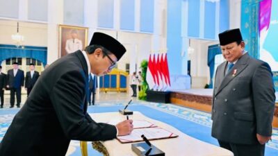 Presiden Prabowo Lantik Juda Agung sebagai Wakil Menteri Keuangan