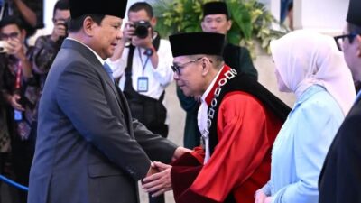Presiden Prabowo Saksikan Pengucapan Sumpah Adies Kadir sebagai Hakim Konstitusi