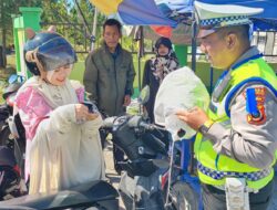 Satlantas Polres Bener Meriah Gelar Sosialisasi dan Bagi Helm Gratis dalam Operasi Keselamatan Seulawah 2026