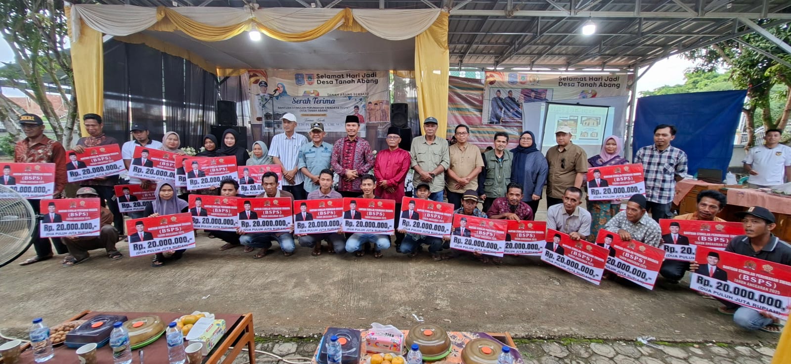 Wabup A. Khafidh Hadiri Peresmian 159 Unit Bedah Rumah BSPS di Tanah Abang