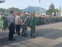 Pelestarian Lingkungan dan Pemulihan Pascabencana, TNI–Polri Bersama Masyarakat Gelar Apel Pembersihan Masjid Ruhamah Dan Lapangan Musara Alun