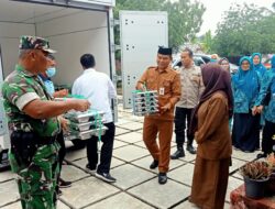 Danramil dan Babinsa hadiri Launching Program Makan Bergizi Gratis di Kecamatan Sarolangun Kabupaten Sarolangun