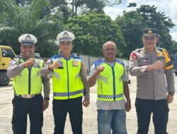Satlantas Polres Bungo Jalin koordinasi dengan masyarakat dalam pelaksanaan pengaturan antrean BBM di sejumlah SPBU