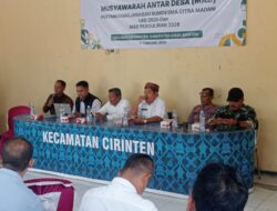 Kapolsek Cirenten Polres Lebak Hadiri Musyawarah Antar Desa di Kecamatan Cirinten