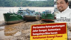 Jangan Salahkan Kemarau: Ketergantungan Jalur Sungai Seret Lima Kabupaten ke Jurang Kelangkaan BBM