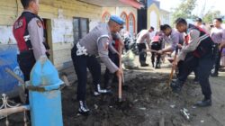 Polri di Aceh Tengah Gotong Royong di Tiga Titik, Percepat Pemulihan Fasilitas Umum Jelang Ramadhan
