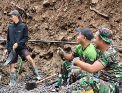 Di Balik Kucuran Keringat, Ada Senyum Yang Terpancar Di Lokasi TMMD 127 Kodim Wonogiri