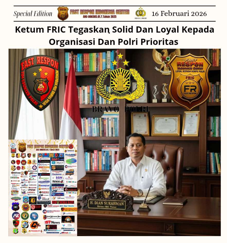 Ketum FRIC Tegaskan Solid Dan Loyal Kepada Organisasi Dan Polri Prioritas