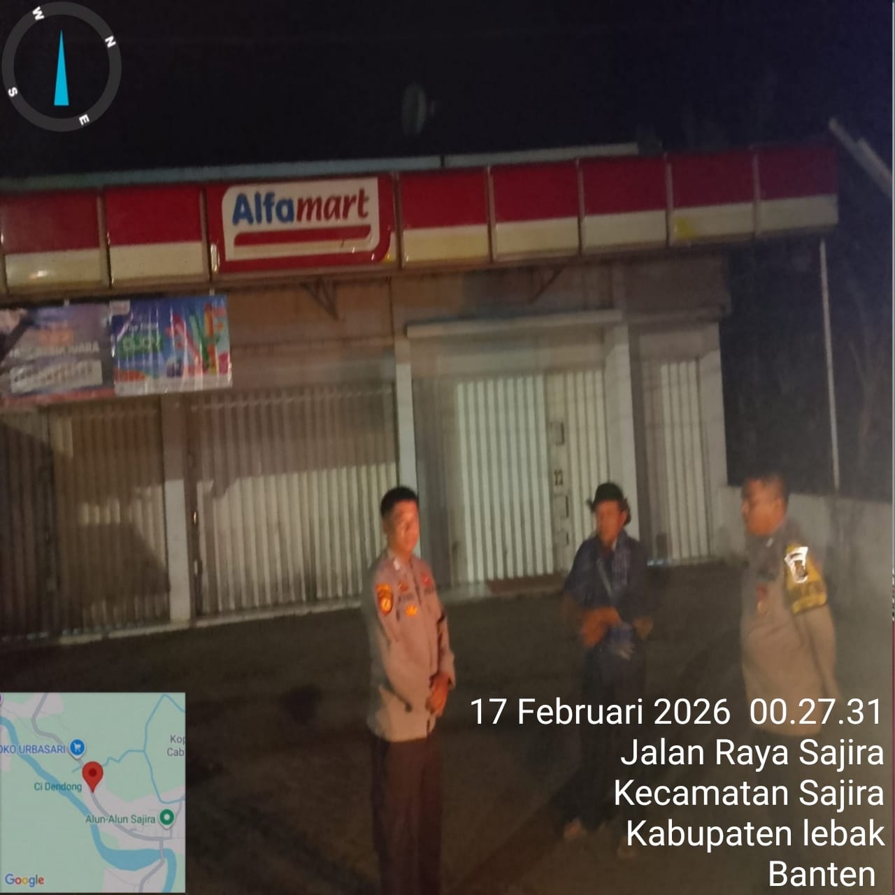 Polsek Sajira Polres Lebak Gepar patroli Malam Ciptakan Rasa Aman nyaman dan Kondusif Bagi Masyarakat