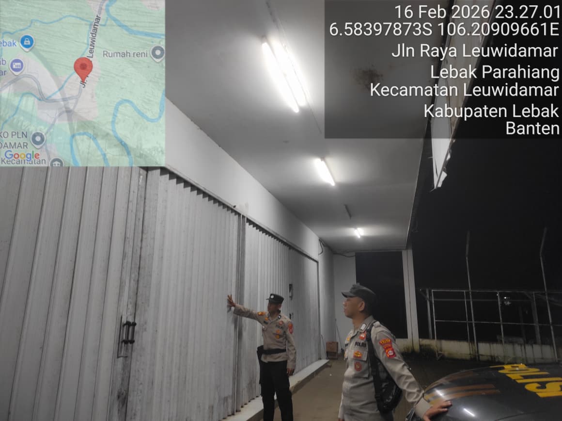 Kanit Samapta Beserta anggota melaksanakan Patroli C3 di Wilkum Polsek Leuwidamar