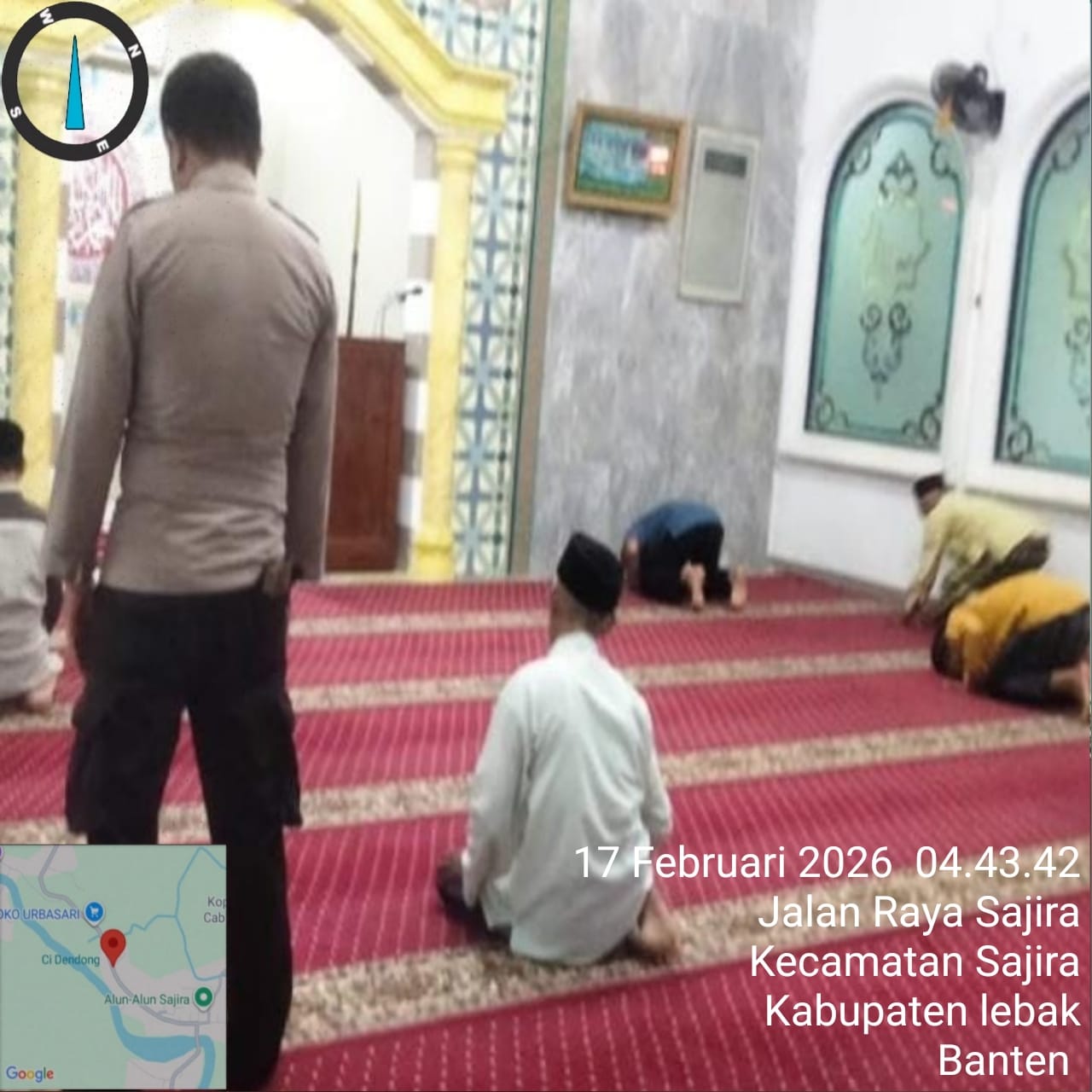 Gelar Sholat Subuh Berjamaah Polsek Sajira Polres Lebak dan Tingkatkan Silaturahmi