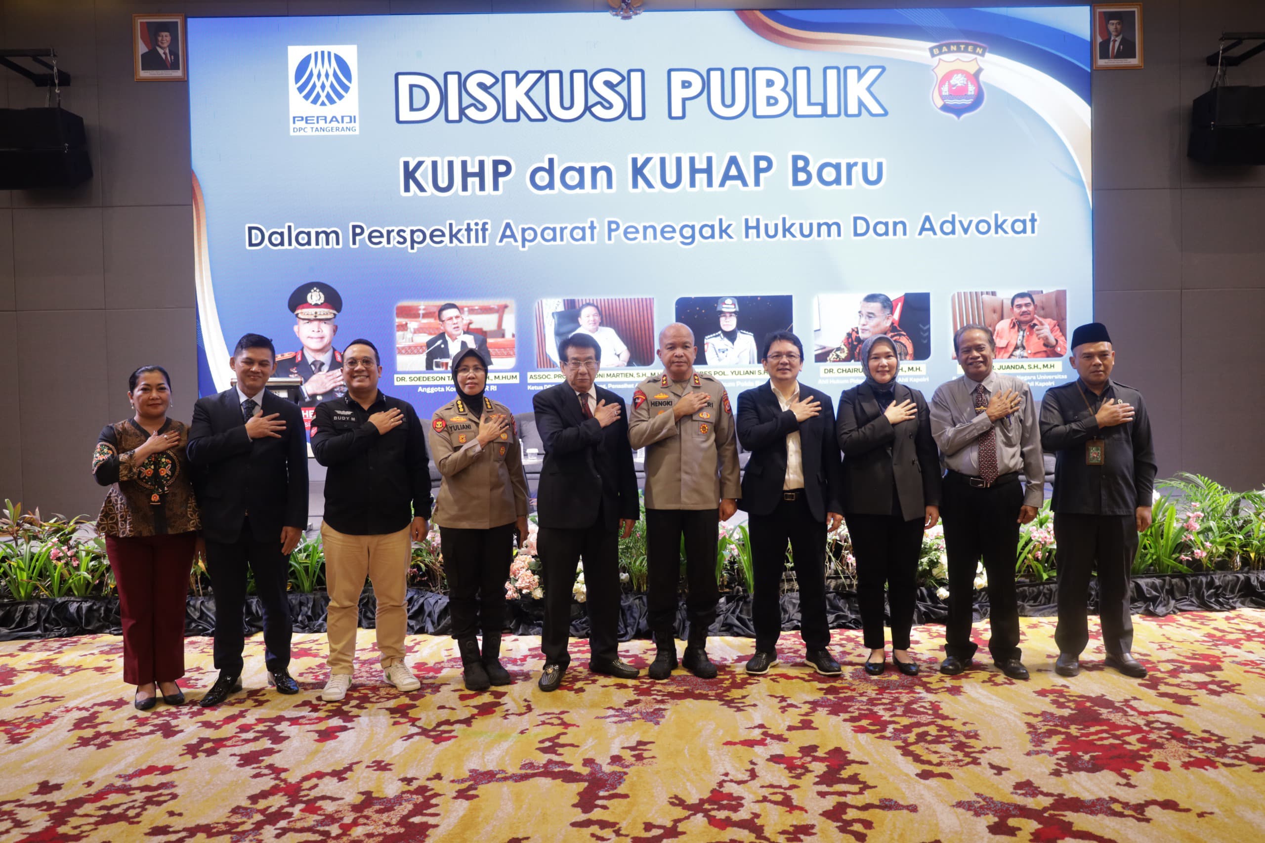 Diskusi Polda Banten dan PERADI Bahas Pembaruan Hukum Pidana