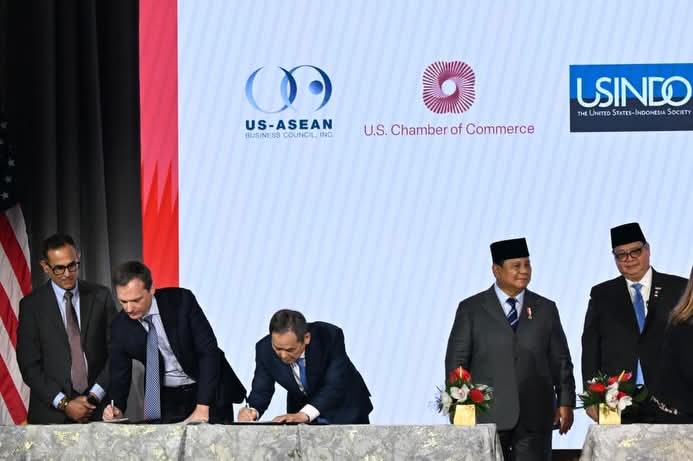 Presiden Prabowo Saksikan Penandatanganan 11 MoU Senilai 38,4 Miliar Dolar AS di Business Summit US-ABC