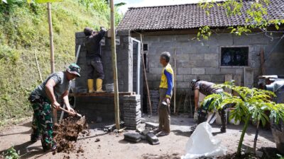 Wujud Kepedulian TNI, Satgas TMMD Ke 127 Bangun MCK Layak Untuk Warga Desa Krisik